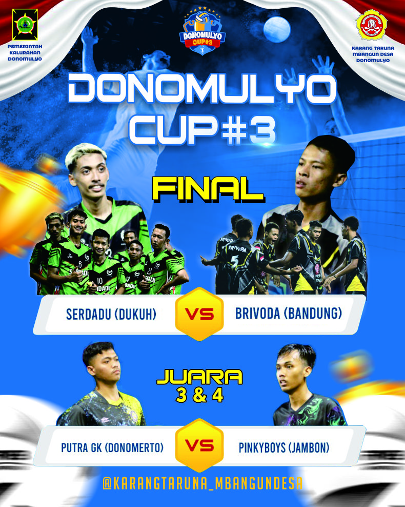Final Donomulyo Cup III - Brivoda Bandung Tantang Juara Bertahan